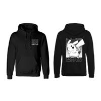 Unisex Hoodie Pokémon Halftone Pikachu Zwart - Maat: S
