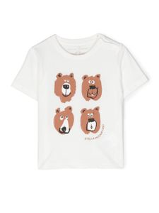 Stella McCartney Kids t-shirt Grizzly Bears en coton biologique - Blanc