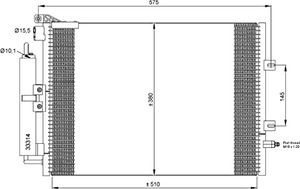 Condensor, airconditioning 35897