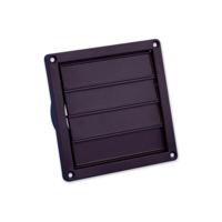 Nedco lamellenrooster rand - 155 x 155 mm - Ø 100 - 130 mm - bruin - 62500602