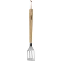 RVS BBQ/barbecue spatel met houten handvat 46 cm - thumbnail