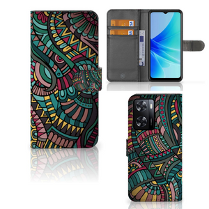 PPO A57 | A57s | A77 4G Telefoon Hoesje Aztec