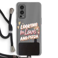 Pizza is the answer: OnePlus Nord 2 5G Transparant Hoesje met koord