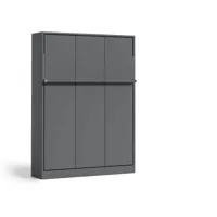 Tweepersoons opklapbed Royal Queen 150x200 cm antraciet - Geen matras