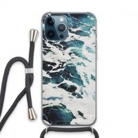Golven: iPhone 13 Pro Max Transparant Hoesje met koord