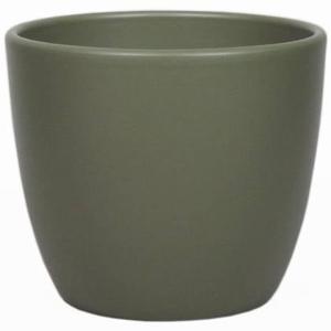 Floran Plantenpot - groen - mat - keramiek - 22 x 19 cm