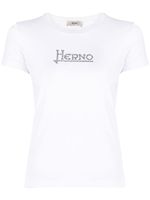 Herno t-shirt à logo clouté - Blanc