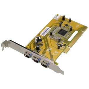 Dawicontrol DC-1394 PCI FireWire Controller 3 poorten PCI Express kaart PCI