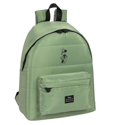 Schoolrugzak Minnie Mouse Mint shadow Militair groen (33 x 42 x 15 cm)