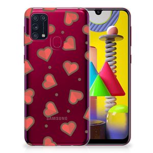 Samsung Galaxy M31 TPU bumper Hearts