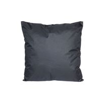Bank/Sier kussens voor binnen en buiten in de kleur zwart 45 x 45 cm - thumbnail