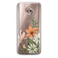 Floral bouquet: Motorola Moto G6 Transparant Hoesje