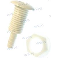 THTH-502 - DOORVOER-AANSLUITING VOOR 12,7 MM SLANGEN.