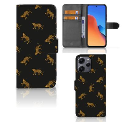 Telefoonhoesje | Met pasjeshouder | voor Xiaomi Redmi 12 Leopards