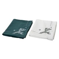 Tafelloper Decoris Wit Groen Kerstmis 40 x 140 cm
