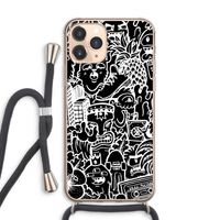 Vexx Black Mixtape: iPhone 11 Pro Max Transparant Hoesje met koord