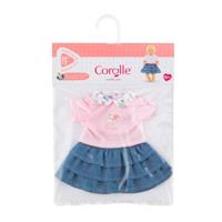 Corolle rok met ruches en t-shirt voor babypop, 30cm. Corolle rok met ruches en t-shirt voor babypop, 30cm.