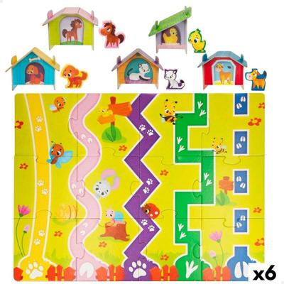 Kinderpuzzel Lisciani Giochi 48 x 1 x 36 cm Boerderij 12 Onderdelen 27 Onderdelen (6 Stuks)