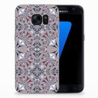 Samsung Galaxy S7 TPU Siliconen Hoesje Flower Tiles - thumbnail