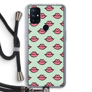 Lipjes: OnePlus Nord N10 5G Transparant Hoesje met koord