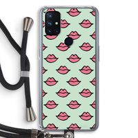 Lipjes: OnePlus Nord N10 5G Transparant Hoesje met koord