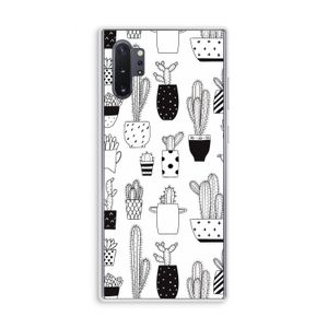 Cactusmotief: Samsung Galaxy Note 10 Plus Transparant Hoesje