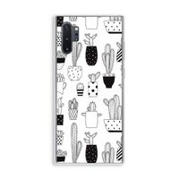 Cactusmotief: Samsung Galaxy Note 10 Plus Transparant Hoesje
