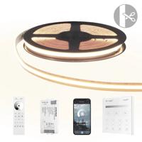 12 meter helder wit led strip cob met 600 leds per meter - complete set