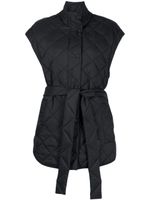 Moose Knuckles gilet St Clair à taille ceinturée - Noir