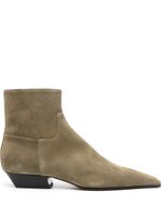 KHAITE bottines Marfa 25 mm en daim - Vert