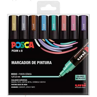 Markeerset Uni-Ball PC-5M/8C 8 Onderdelen Multicolour