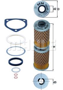 Oliefilter MAHLE, Diameter (mm)41,5mm, u.a. für BMW