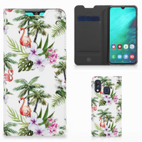 Samsung Galaxy A40 Hoesje maken Flamingo Palms - thumbnail