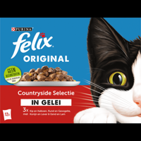 FELIX® Original Countryside Selectie in Gelei Kattenvoer 12x85g bij Jumbo