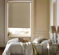 Beige stof imitatie elegant raambekleding