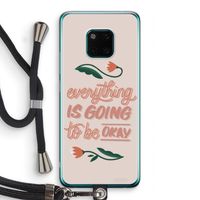 Optimistic flower girl: Huawei Mate 20 Pro Transparant Hoesje met koord