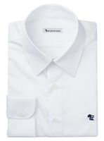 AVIGLIANO - Witte fijne twill heren overhemd - SANTI 1