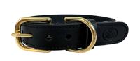 SAZZZ HALSBAND HOND BRAVEHEART CLASSIC LEER ZWART 32-39X2 CM