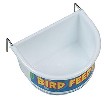 Happy Pet voerbak half rond wit