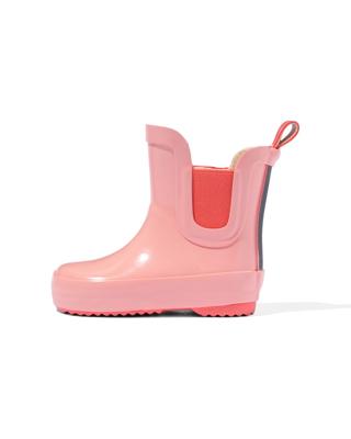 HEMA Baby regenlaarzen rubber roze koraal (koraal)