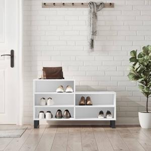 VidaXL Schoenenkast 102x36x60 cm bewerkt hout wit