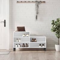 VidaXL Schoenenkast 102x36x60 cm bewerkt hout wit