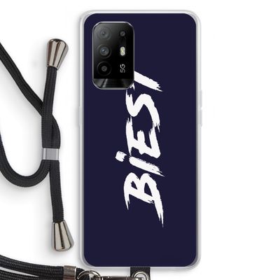 Biest: Oppo A94 5G Transparant Hoesje met koord