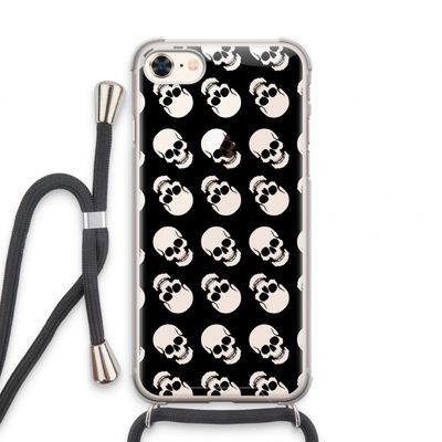 Musketon Skulls: iPhone 8 Transparant Hoesje met koord