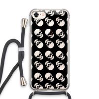 Musketon Skulls: iPhone 8 Transparant Hoesje met koord
