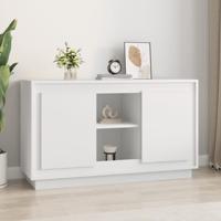 Dressoir 102x35x60 cm bewerkt hout wit - thumbnail