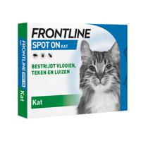 Frontline Spot On Kat - Anti vlooien en tekenmiddel - 6 pip