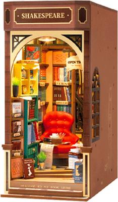 Robotime Book Nook Shakespeare's Bookstore DIY Modelbouw Knutselen
