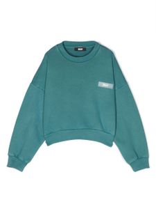 Dkny Kids sweat en coton à logo imprimé - Bleu