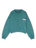 Dkny Kids sweat en coton à logo imprimé - Bleu